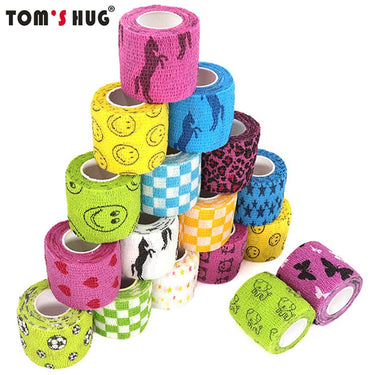 1 Pcs Printed Sports Knee Protector 4.8m Medical Therapy Elastic Bandage